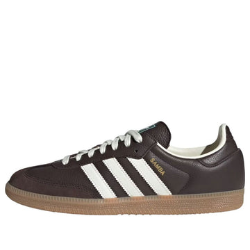 ADIDAS SAMBA OG DARK BROWN OFF WHITE GUM — Stock