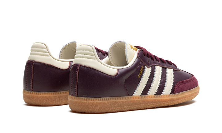 ADIDAS SAMBA OG MAROON GOLD METALLIC (WOMEN&