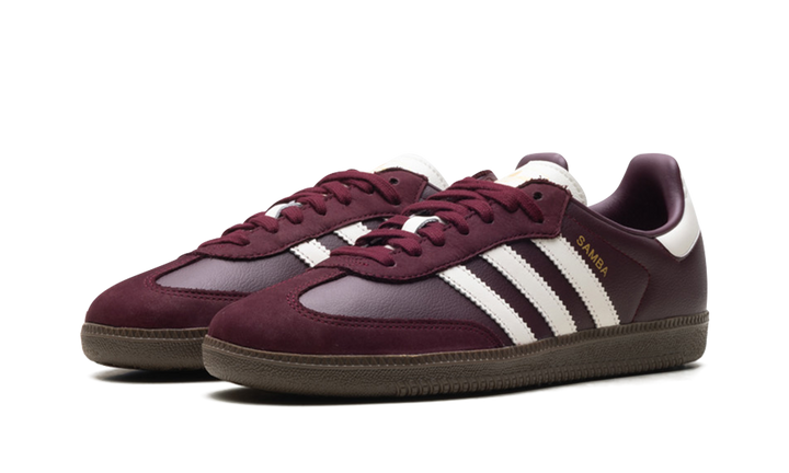 ADIDAS SAMBA OG MAROON OFF WHITE GUM (WOMEN&