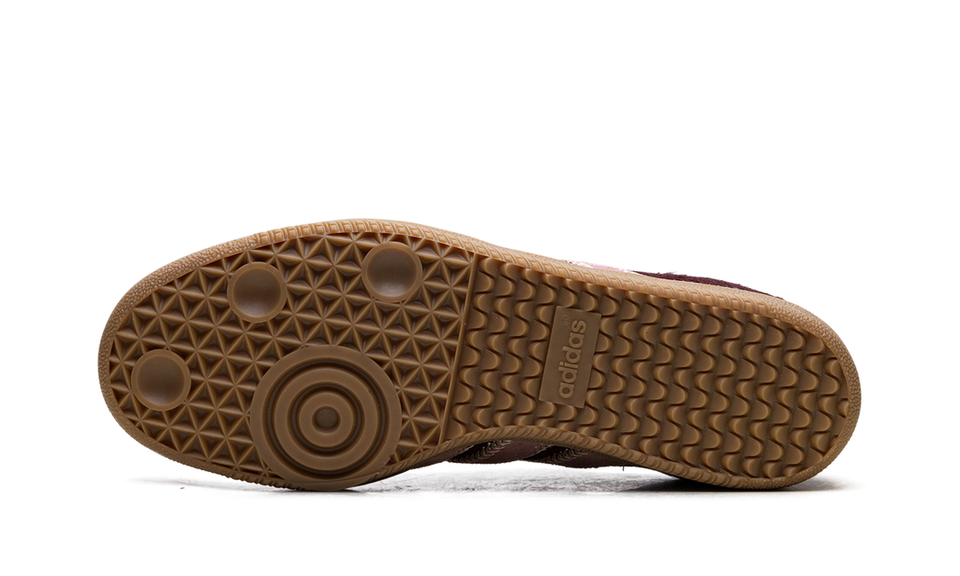 ADIDAS SAMBA OG MAROON SAND STRATA PONY (WOMEN&