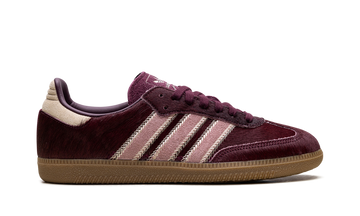 ADIDAS SAMBA OG MAROON SAND STRATA PONY (WOMEN'S) — Stock