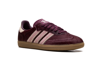 ADIDAS SAMBA OG MAROON SAND STRATA PONY (WOMEN'S) — Stock