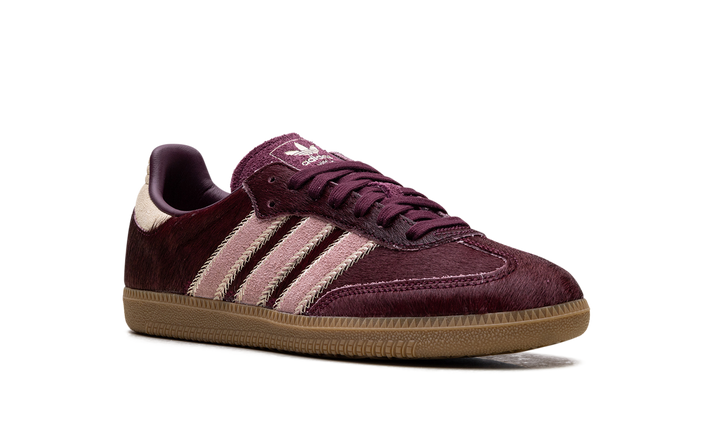 ADIDAS SAMBA OG MAROON SAND STRATA PONY (WOMEN&