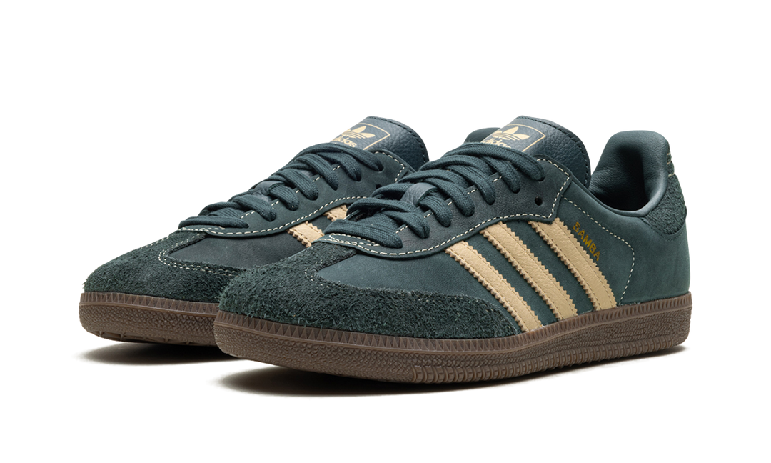 ADIDAS SAMBA OG MINERAL GREEN CRYSTAL SAND WOMENS