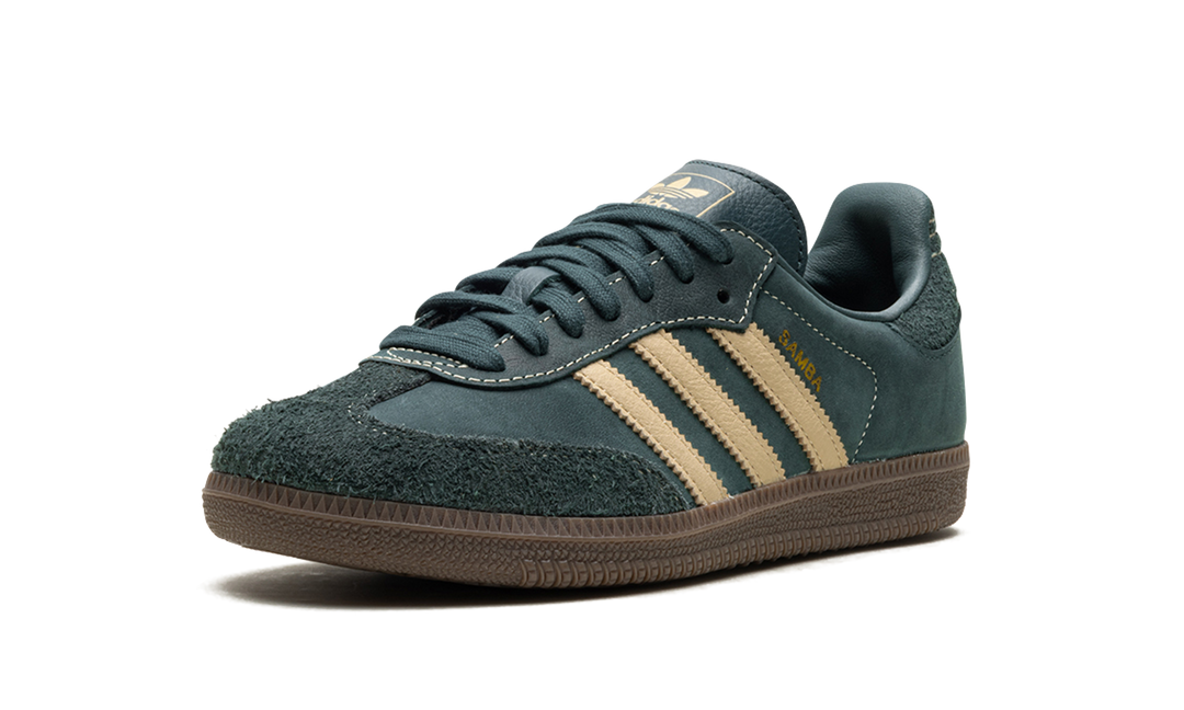 ADIDAS SAMBA OG MINERAL GREEN CRYSTAL SAND WOMENS