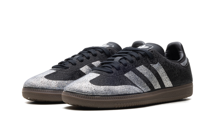 ADIDAS SAMBA OG RHINESTONE BLACK SILVER WOMENS