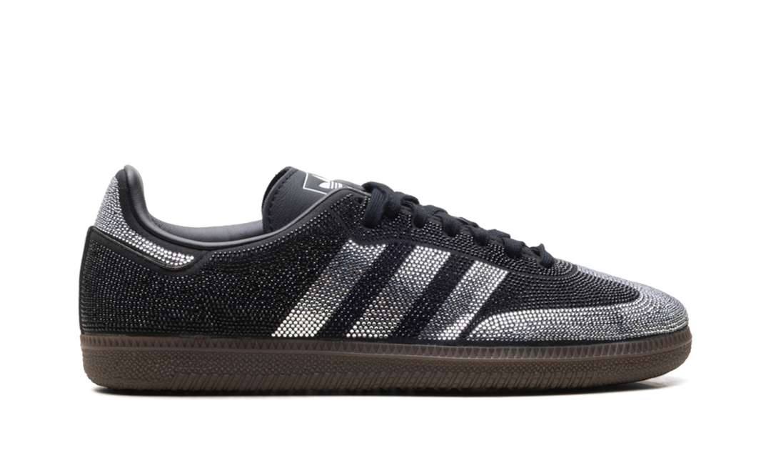 ADIDAS SAMBA OG RHINESTONE BLACK SILVER WOMENS