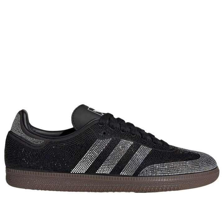 ADIDAS SAMBA OG RHINESTONE BLACK SILVER WOMENS
