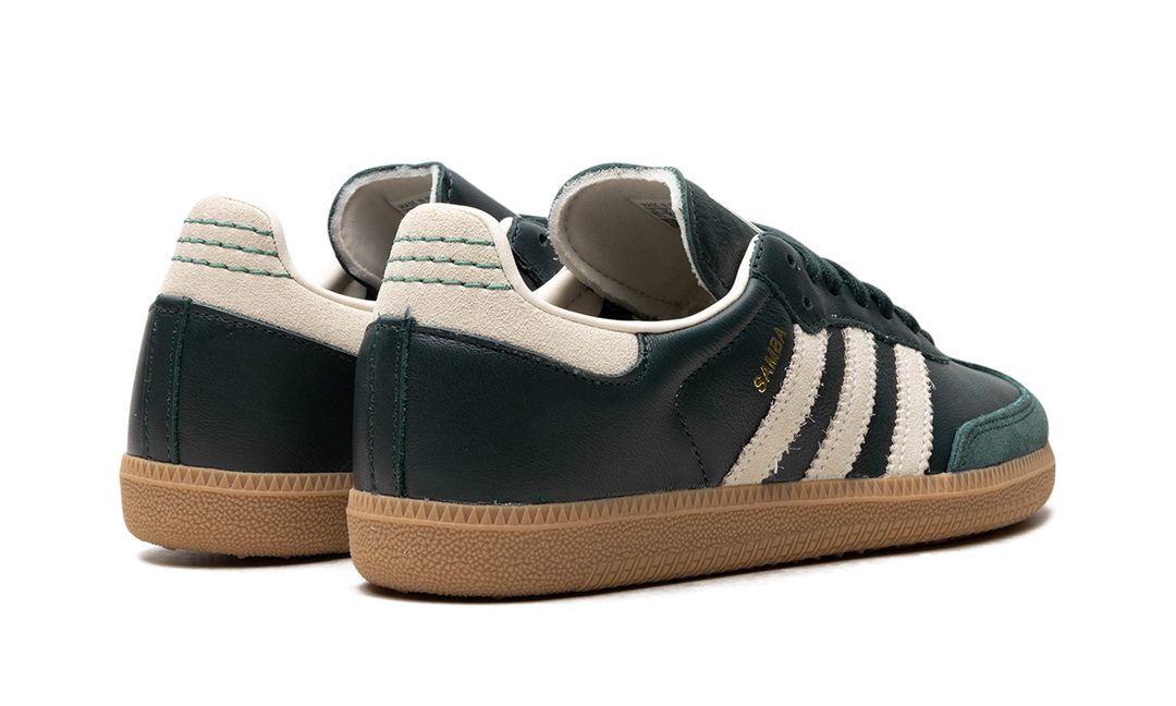 ADIDAS SAMBA OG SHADOW GREEN CREAM WHITE GOLD METALLIC