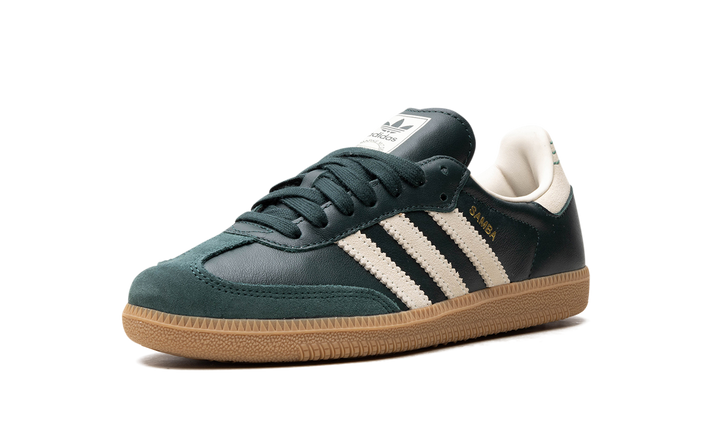 ADIDAS SAMBA OG SHADOW GREEN CREAM WHITE GOLD METALLIC