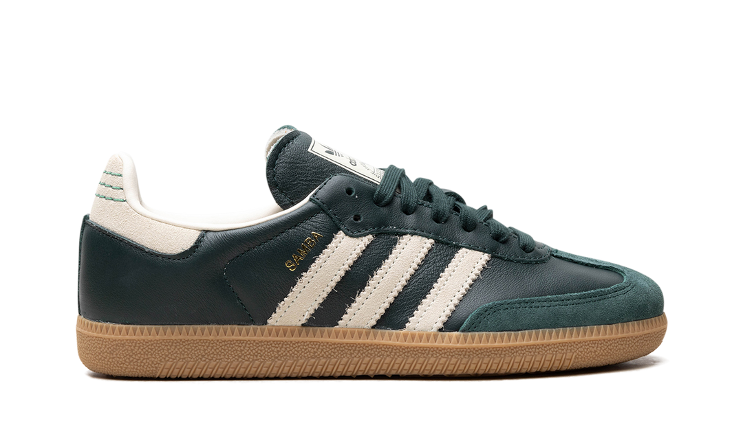 ADIDAS SAMBA OG SHADOW GREEN CREAM WHITE GOLD METALLIC