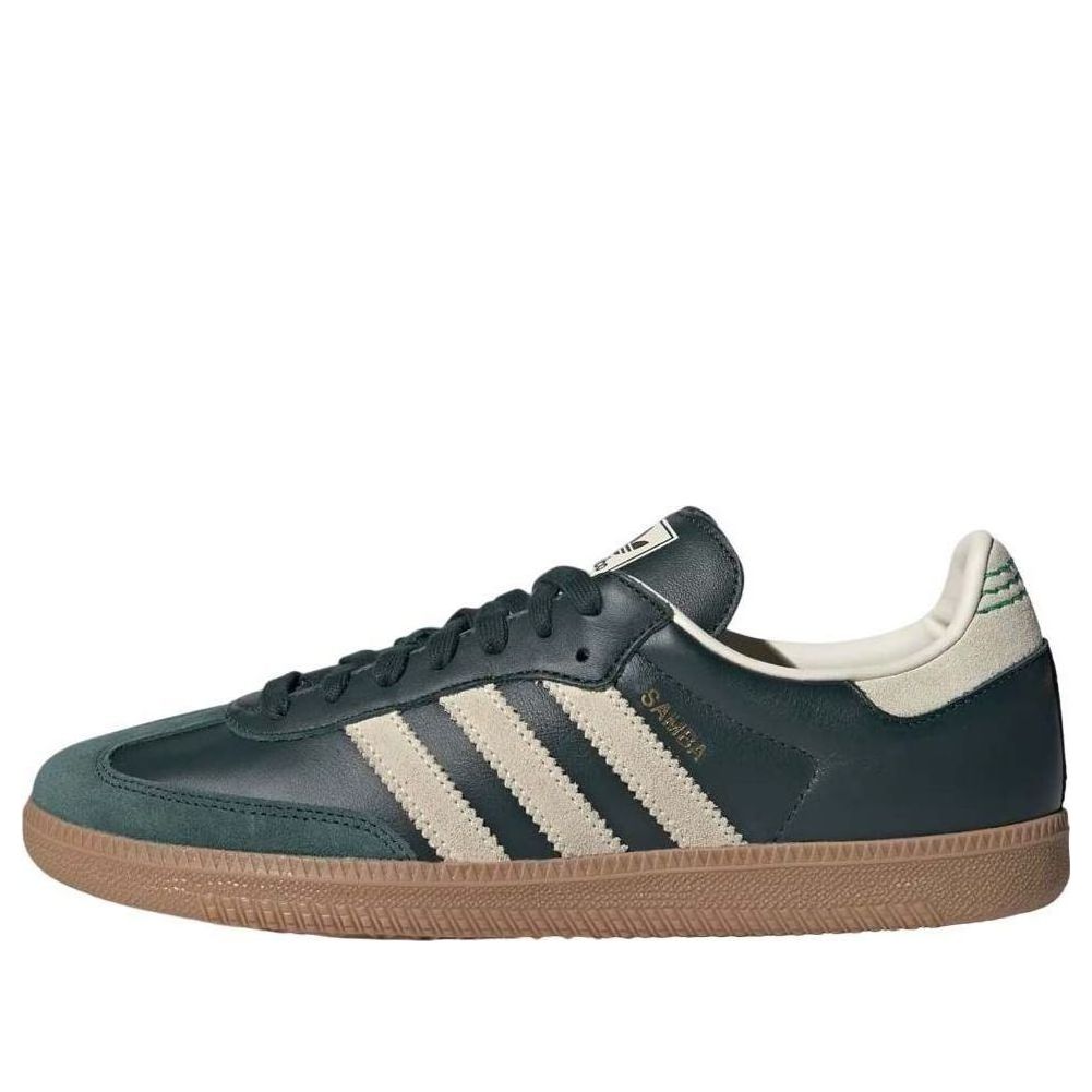ADIDAS SAMBA OG SHADOW GREEN CREAM WHITE GOLD METALLIC