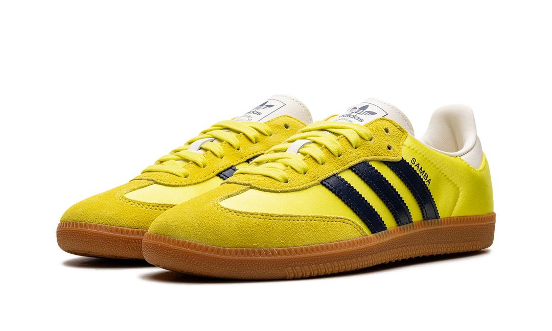 ADIDAS SAMBA OG SHOCK YELLOW NIGHT INDIGO WOMENS