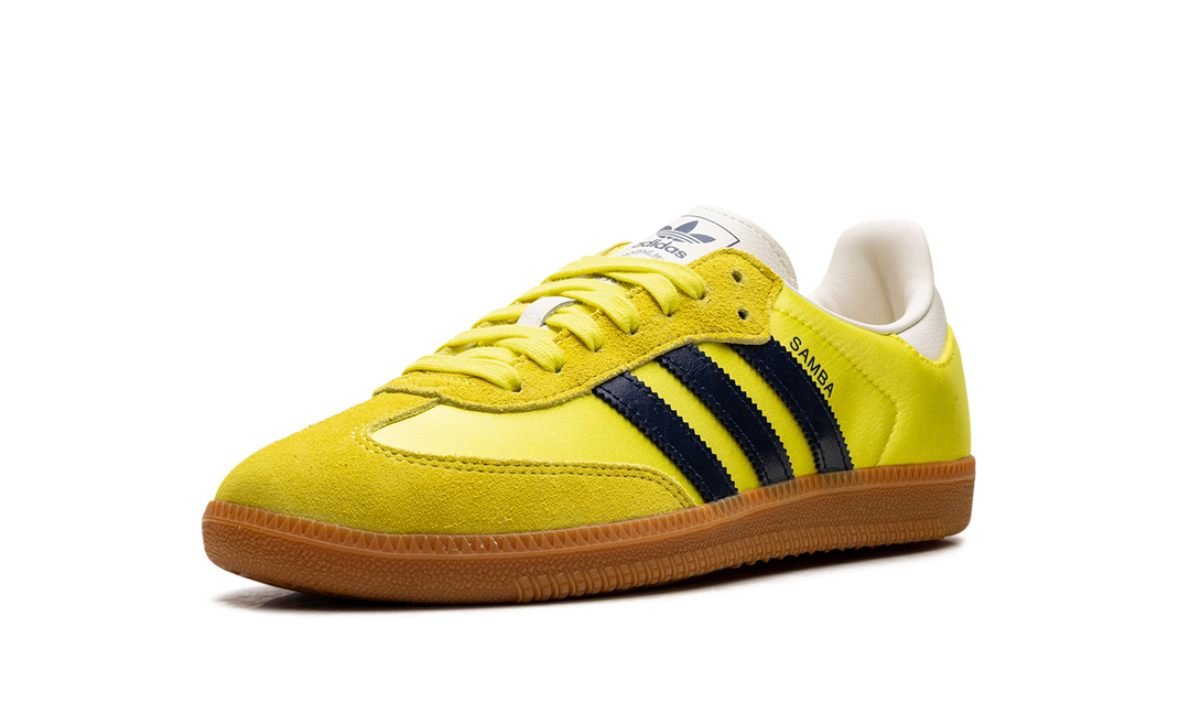 ADIDAS SAMBA OG SHOCK YELLOW NIGHT INDIGO WOMENS