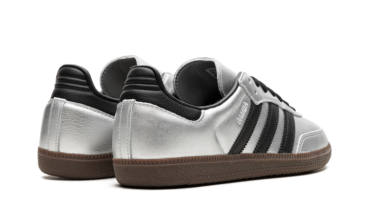 ADIDAS SAMBA OG SILVER METALLIC BLACK GUM (WOMEN&