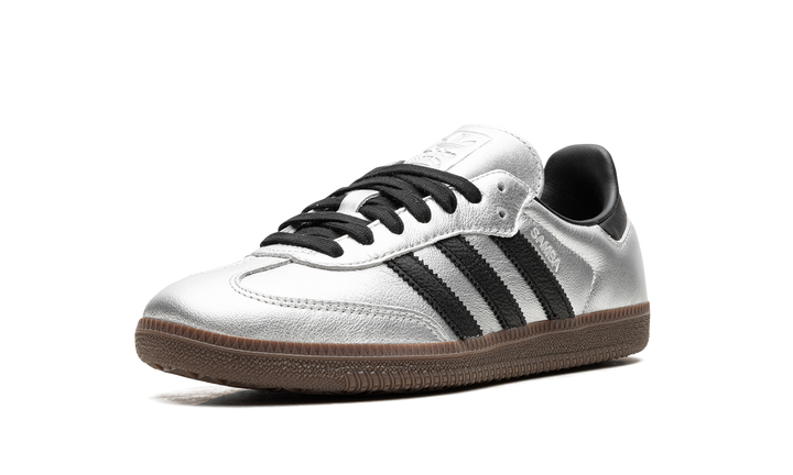 ADIDAS SAMBA OG SILVER METALLIC BLACK GUM (WOMEN&