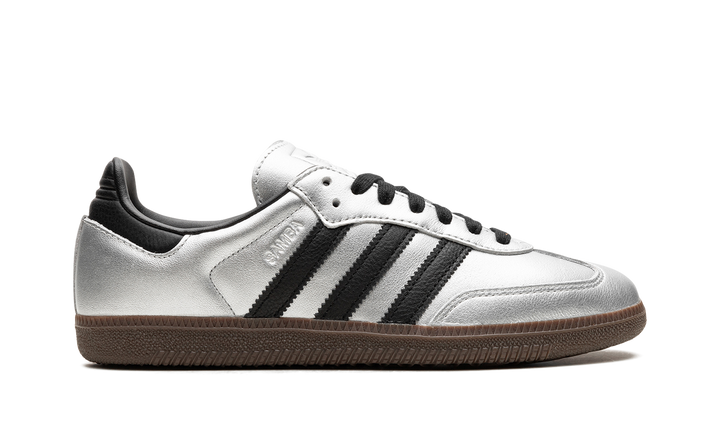 ADIDAS SAMBA OG SILVER METALLIC BLACK GUM (WOMEN&