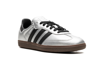 ADIDAS SAMBA OG SILVER METALLIC BLACK GUM (WOMEN'S) — Stock