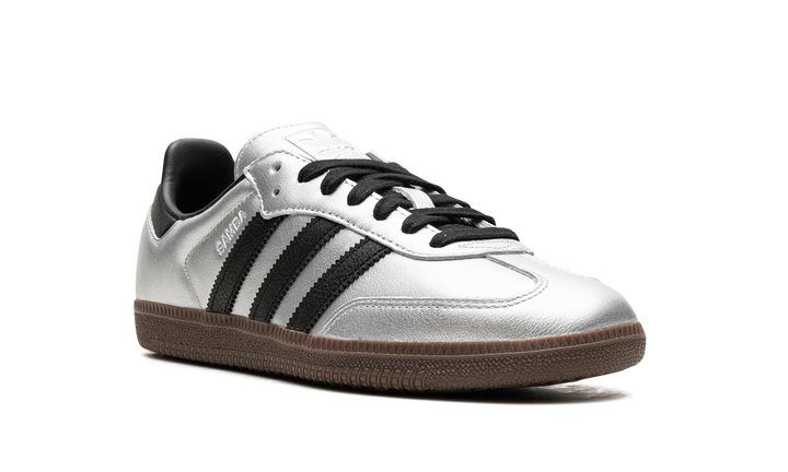 ADIDAS SAMBA OG SILVER METALLIC BLACK GUM (WOMEN&