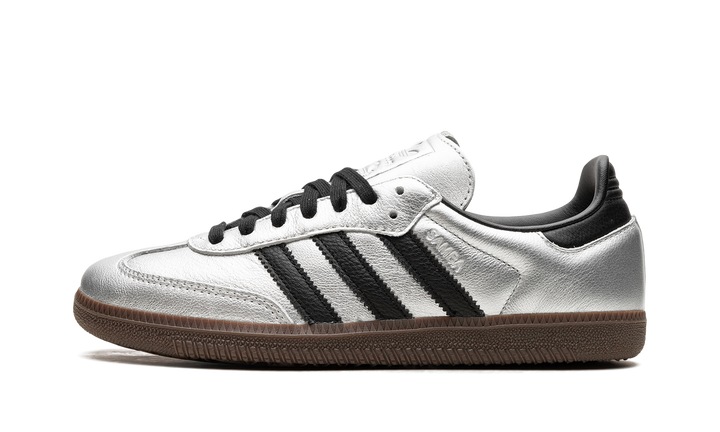 ADIDAS SAMBA OG SILVER METALLIC BLACK GUM (WOMEN&