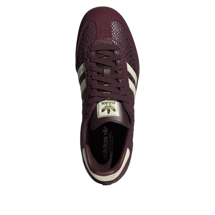ADIDAS SAMBA OG SNAKESKIN MAROON CREAM WHITE (WOMEN&
