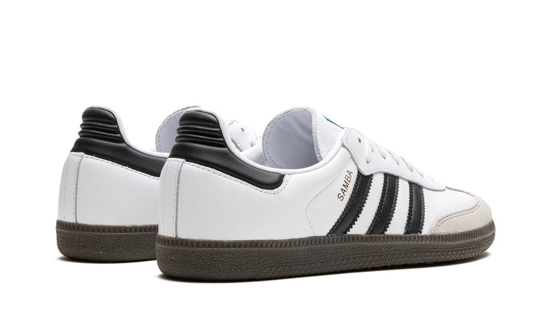 ADIDAS SAMBA OG WHITE BLACK GUM GS — Stock 