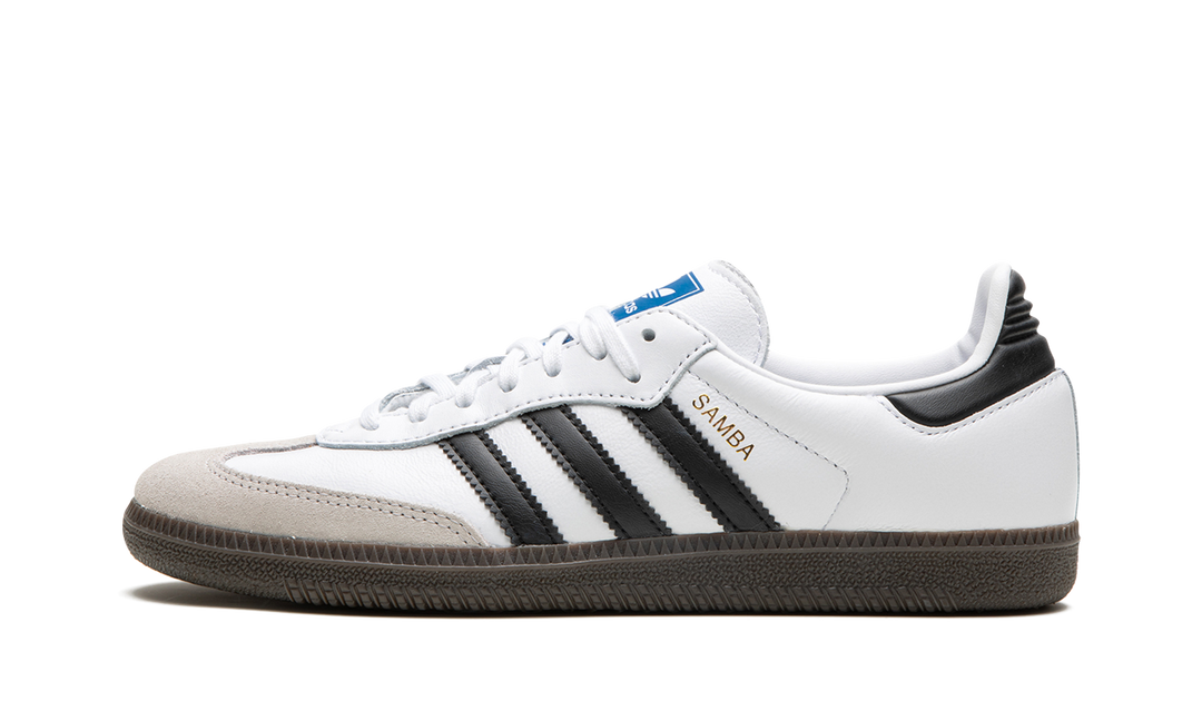 ADIDAS SAMBA OG WHITE BLACK GUM GS — Stock 