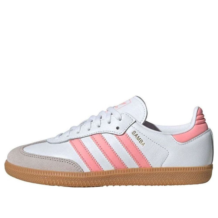 ADIDAS SAMBA OG WHITE CORAL PINK GS — Stock 