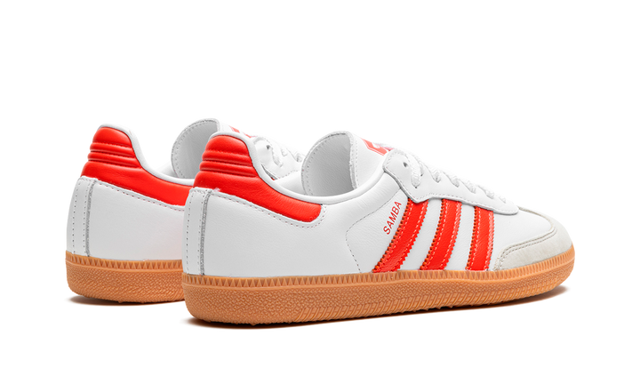 ADIDAS SAMBA OG WHITE SOLAR RED GUM (WOMEN&