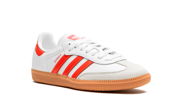 ADIDAS SAMBA OG WHITE SOLAR RED GUM (WOMEN&
