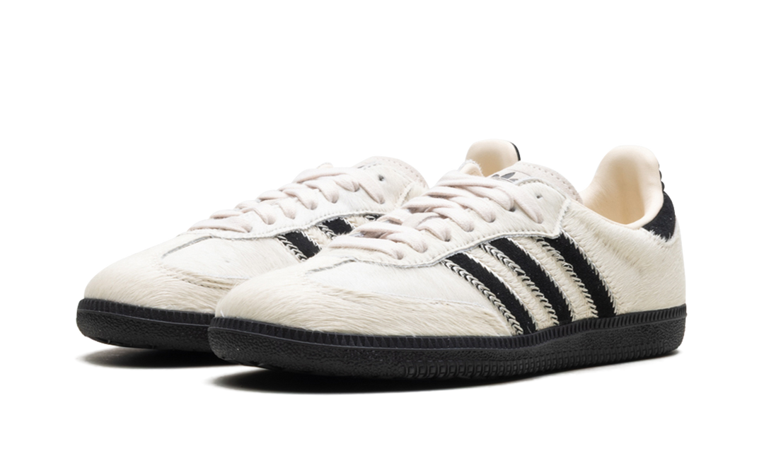 ADIDAS SAMBA OG WONDER WHITE BLACK PONY (WOMEN&