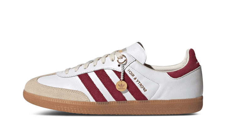 ADIDAS SAMBA OG X SPORTY &amp; RICH WHITE BURGUNDY