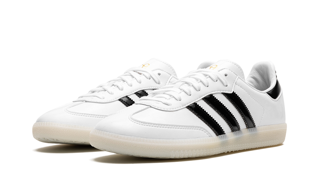 ADIDAS SAMBA PATENT LEATHER X JASON DILL WHITE BLACK