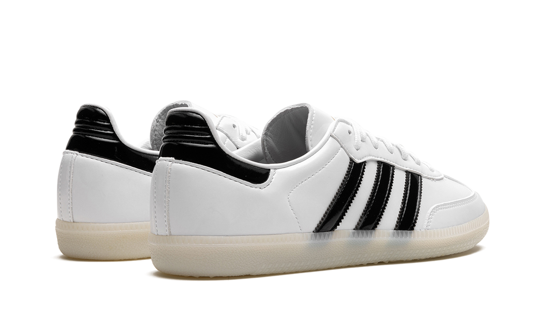 ADIDAS SAMBA PATENT LEATHER X JASON DILL WHITE BLACK
