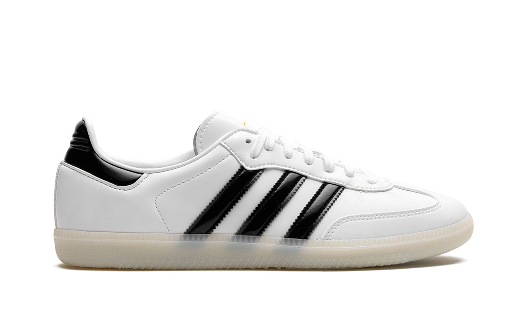 ADIDAS SAMBA PATENT LEATHER X JASON DILL WHITE BLACK