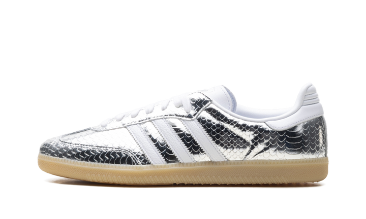 ADIDAS SAMBA PATENT SNAKESKIN SILVER METALLIC (WOMEN&