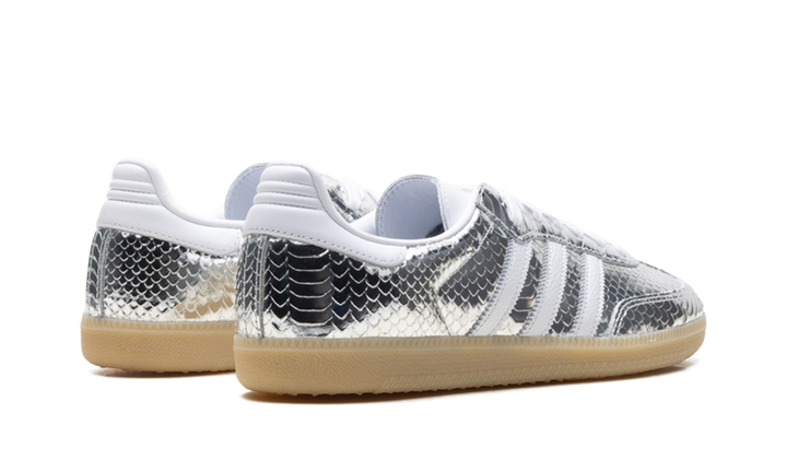 ADIDAS SAMBA PATENT SNAKESKIN SILVER METALLIC (WOMEN&