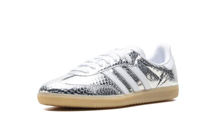 ADIDAS SAMBA PATENT SNAKESKIN SILVER METALLIC (WOMEN&