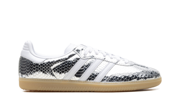 ADIDAS SAMBA PATENT SNAKESKIN SILVER METALLIC (WOMEN&