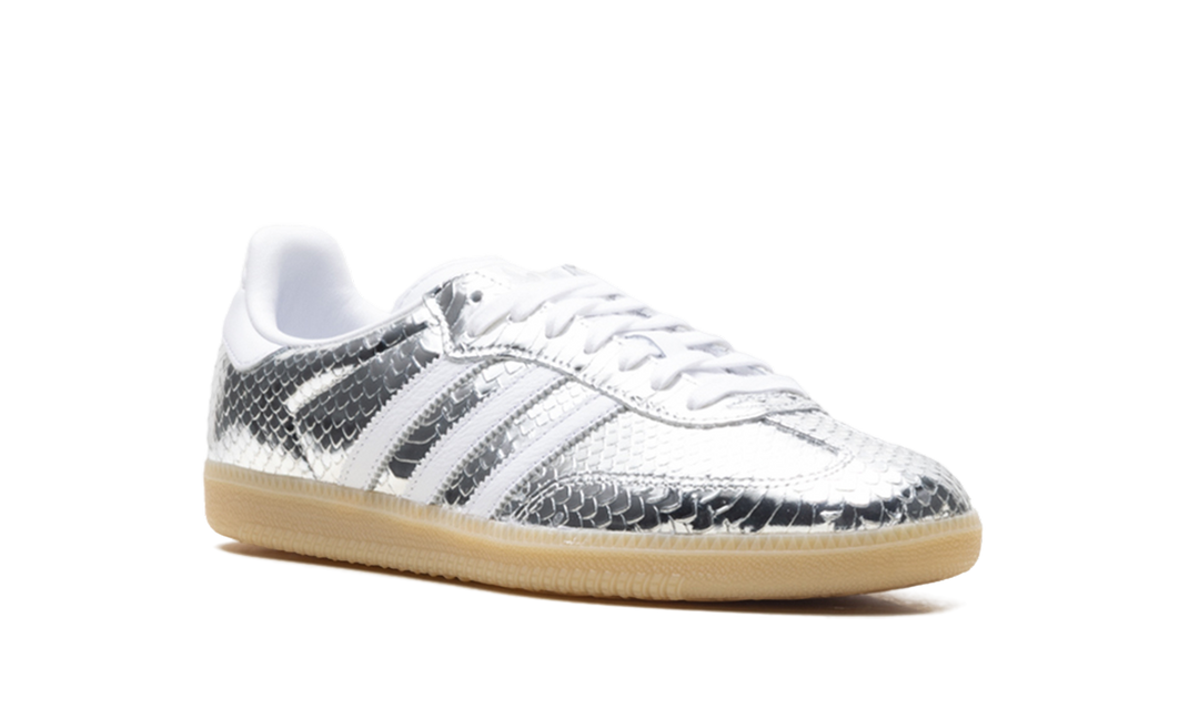 ADIDAS SAMBA PATENT SNAKESKIN SILVER METALLIC (WOMEN&