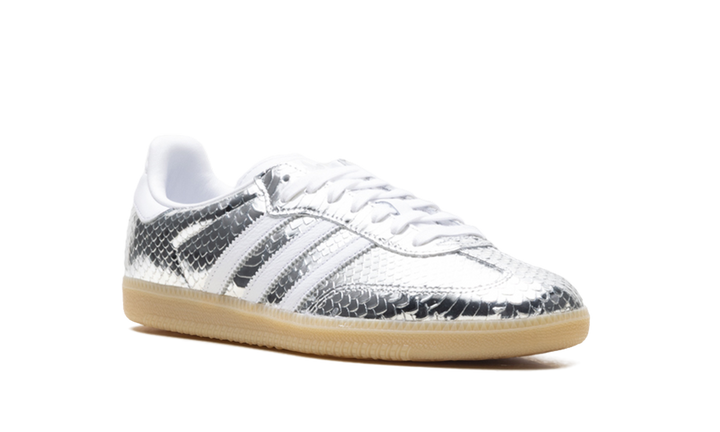 ADIDAS SAMBA PATENT SNAKESKIN SILVER METALLIC (WOMEN&