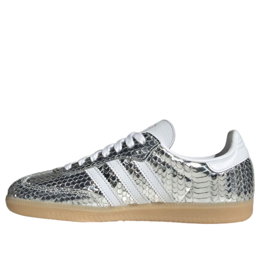 ADIDAS SAMBA PATENT SNAKESKIN SILVER METALLIC (WOMEN&