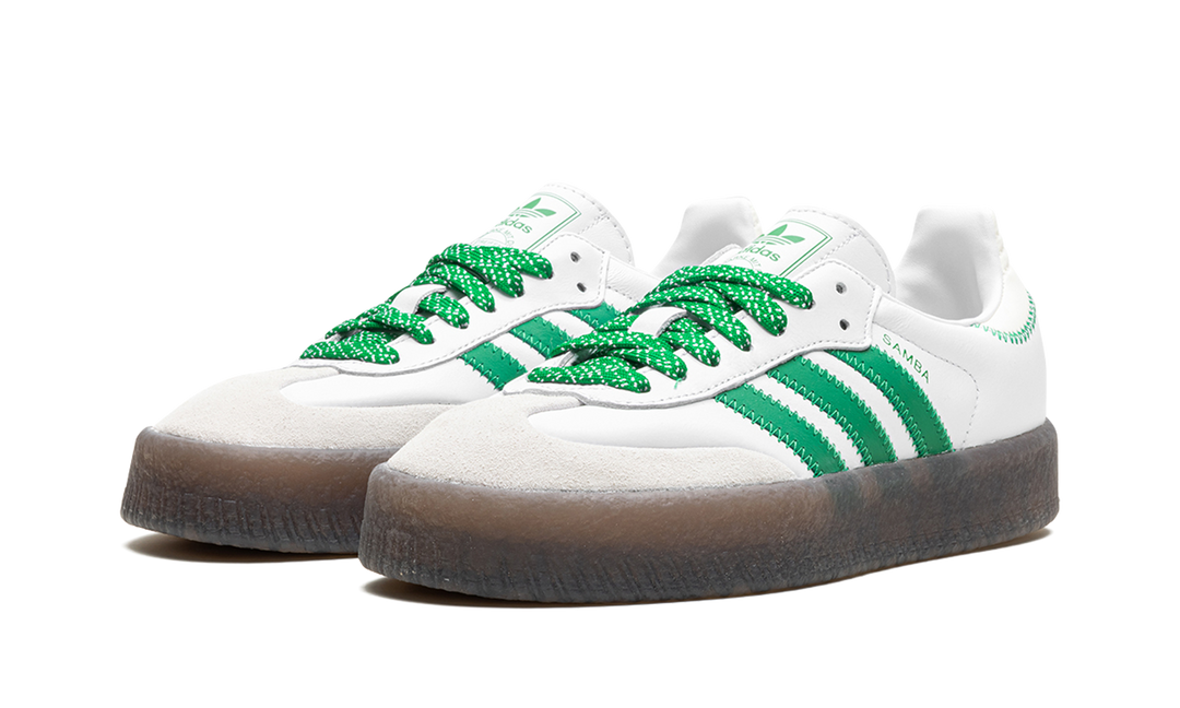 ADIDAS SAMBAE CLOUD WHITE GREEN (WOMEN&