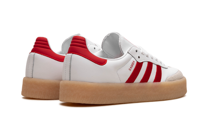 ADIDAS SAMBAE WHITE BETTER SCARLET GUM WOMENS