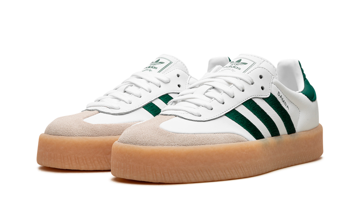 ADIDAS SAMBAE WHITE COLLEGIATE GREEN GUM WOMENS