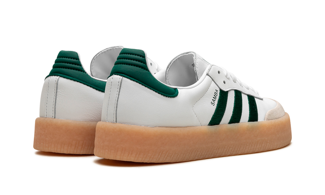 ADIDAS SAMBAE WHITE COLLEGIATE GREEN GUM WOMENS
