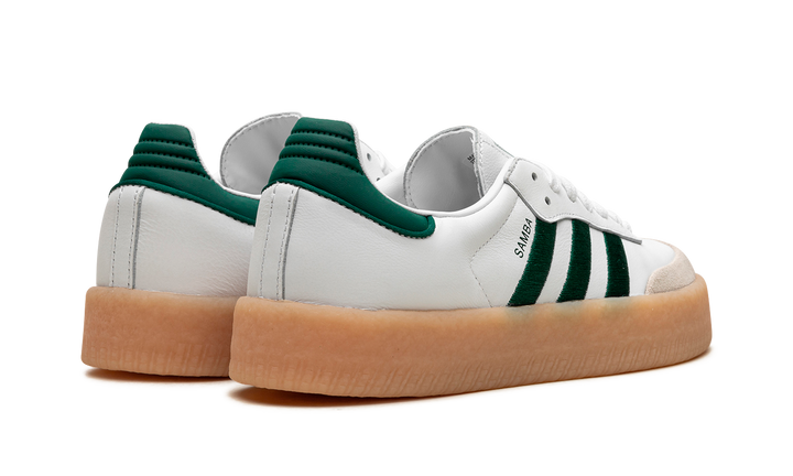 ADIDAS SAMBAE WHITE COLLEGIATE GREEN GUM WOMENS