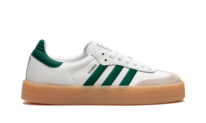 ADIDAS SAMBAE WHITE COLLEGIATE GREEN GUM WOMENS