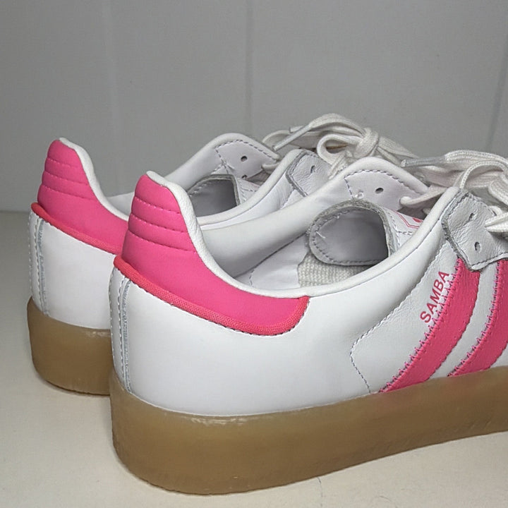 ADIDAS SAMBAE WHITE OFF WHITE LUCID PINK WOMENS