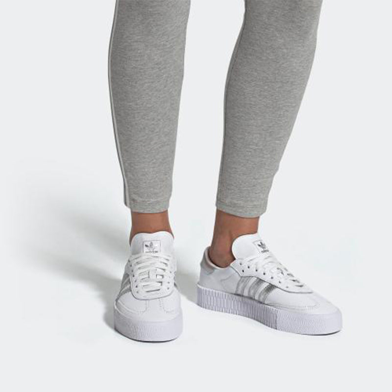 ADIDAS SAMBAROSE CLOUD WHITE SILVER WOMENS